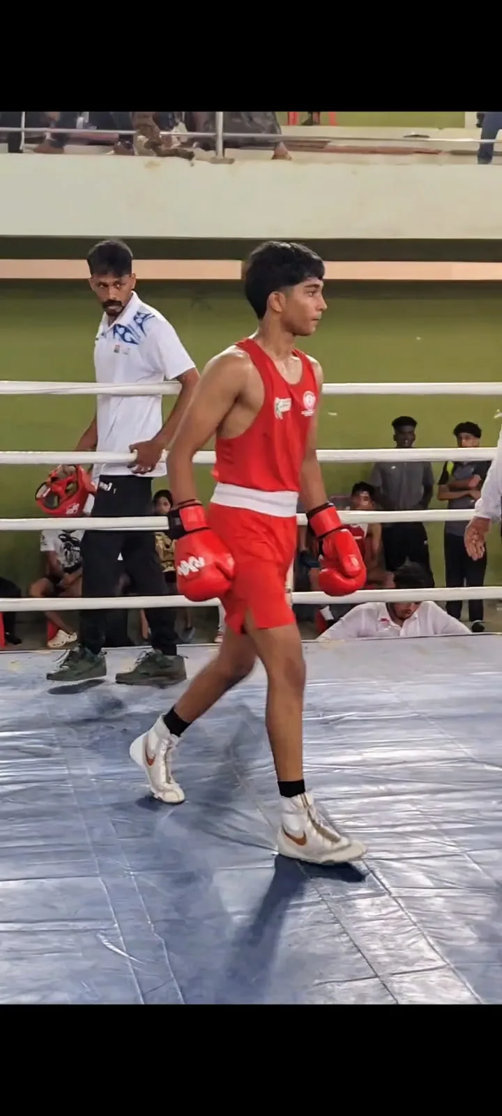 Boxing pad work at SpaRing Lifestyle Kochi